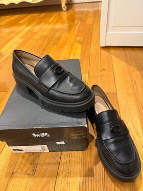 Coach Leah Platform lug sole loafers